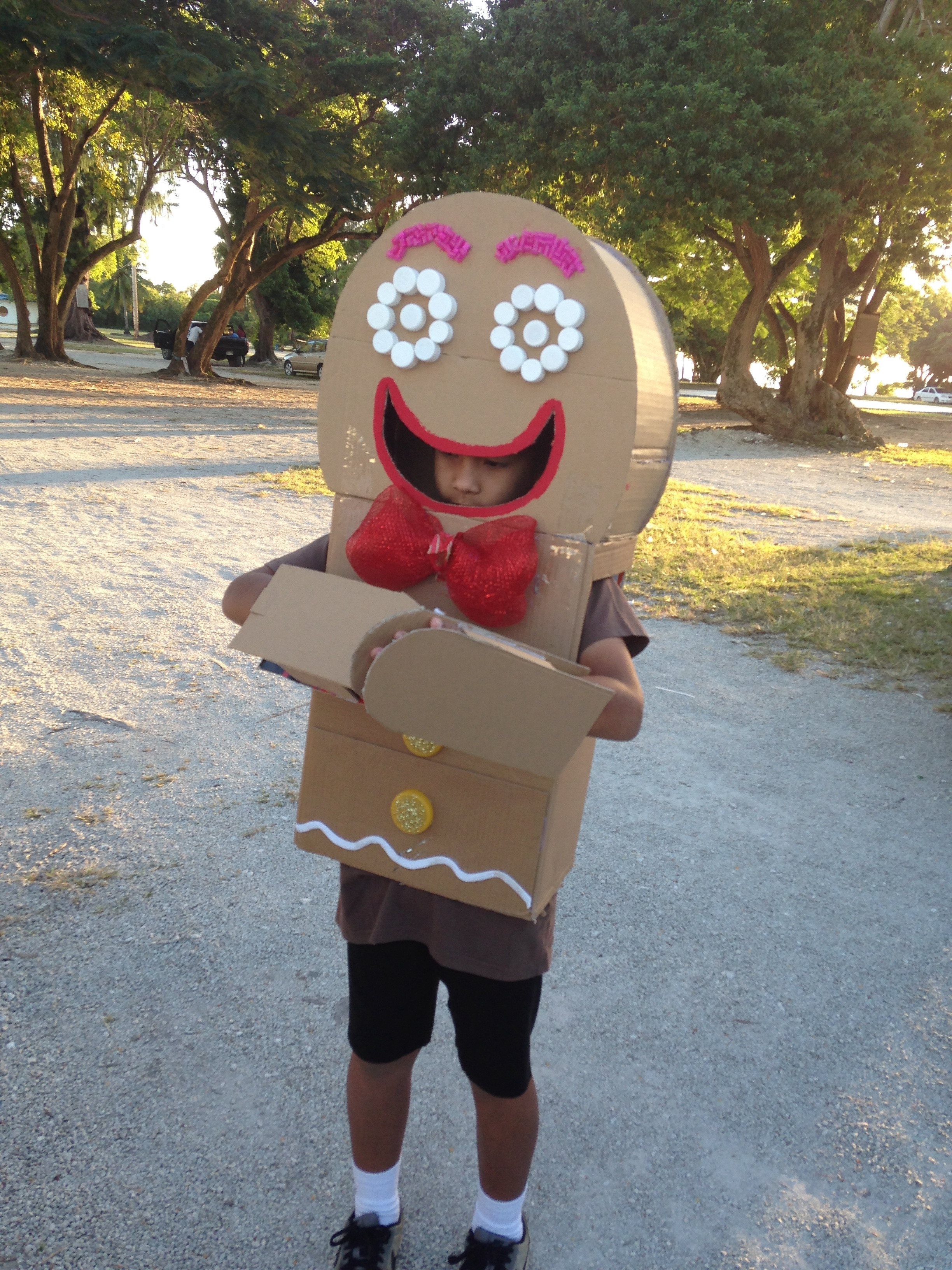 Gingerbread Man Costume DIY
 Recyclable costumes