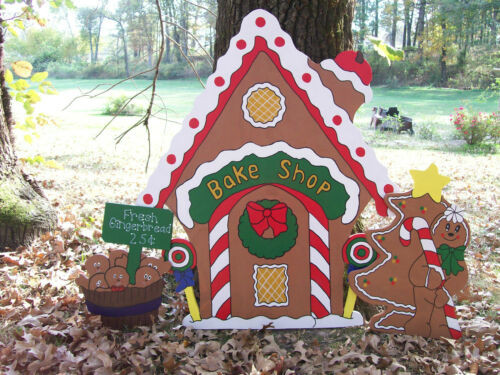 Gingerbread Outdoor Christmas Decorations
 GINGERBREAD HOUSE YARD DECORATIONS collection on eBay