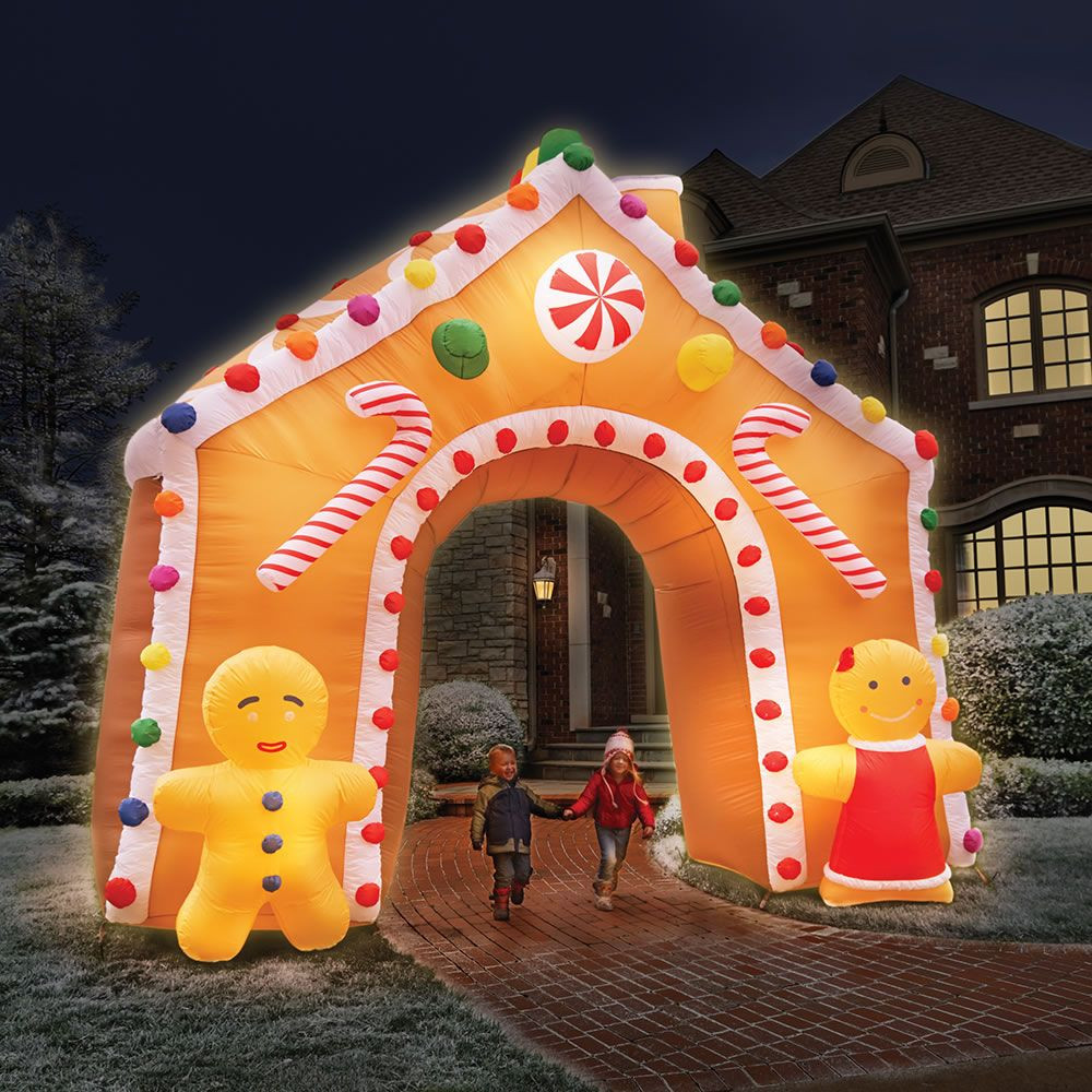 Gingerbread Outdoor Christmas Decorations
 The 15 Foot Illuminated Gingerbread House This is the 15