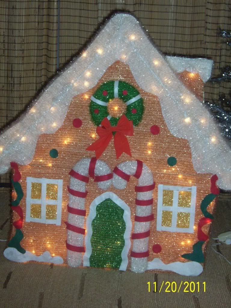 Gingerbread Outdoor Christmas Decorations
 Outdoor 3 FT GINGERBREAD HOUSE BOY GIRL 3 PIECE SET