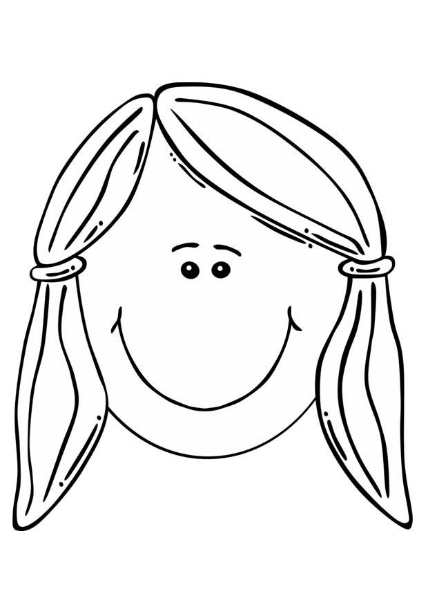 Girl Face Coloring Pages
 Girl Face Coloring Page Coloring Home