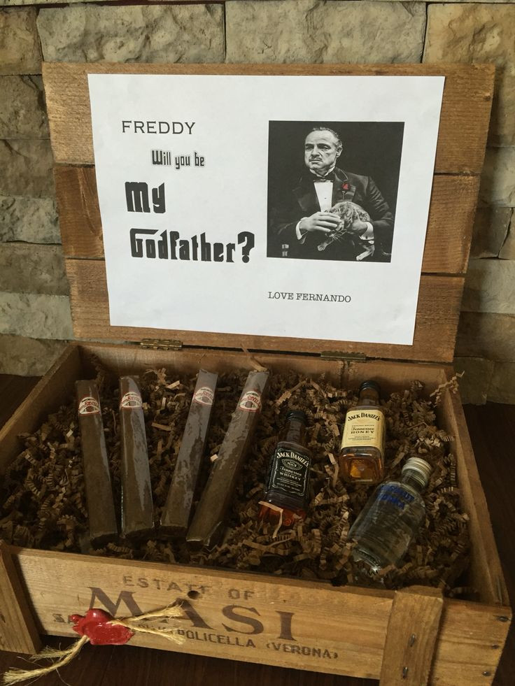 Godfather Gift Ideas
 Will you be my Godfather Awesome way to ask your