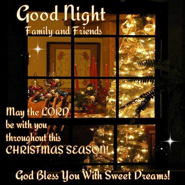 Good Night Christmas Quotes
 Good Night Everyone God Bless You