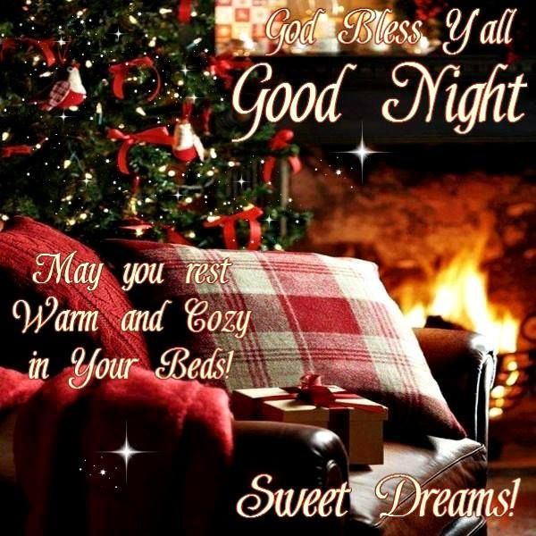 Good Night Christmas Quotes
 God Bless Good Night s and for
