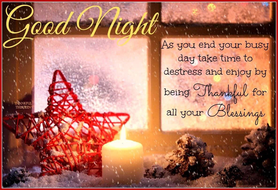 Good Night Christmas Quotes
 Christmas Blessings Good Night Quote s and
