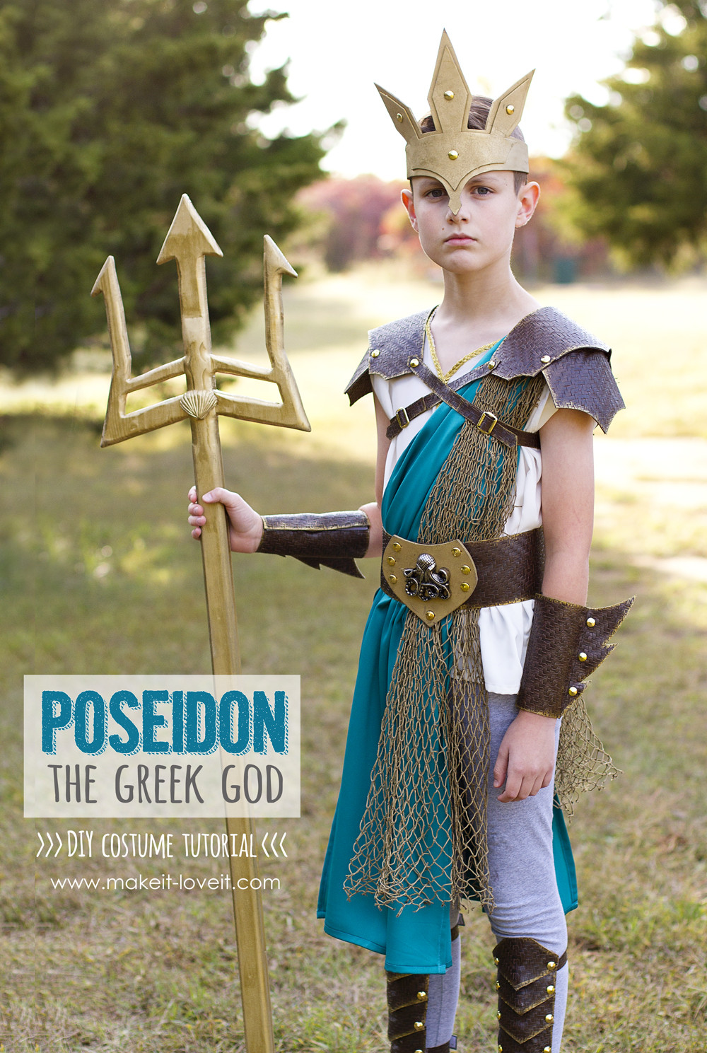 Greek Goddess Costume DIY
 DIY Greek God Costume POSEIDON