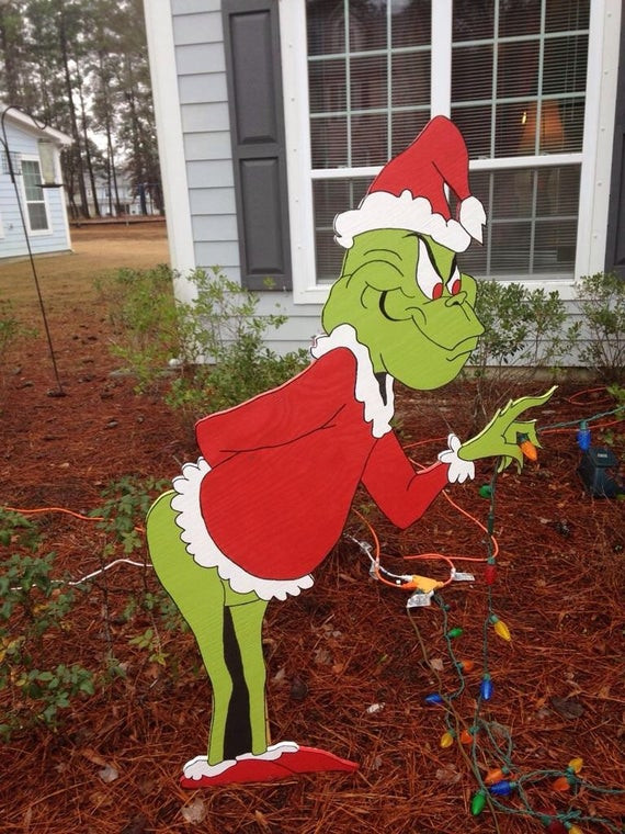 Grinch Christmas Lights Outdoor
 Grinch Yard Stakes and Outdoor Decor