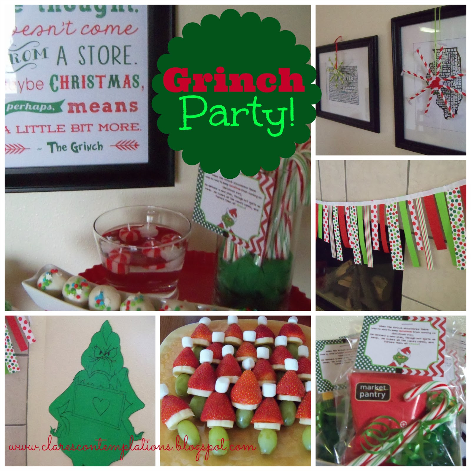 Grinch Christmas Party Ideas
 Clare s Contemplations Great Grinch Party
