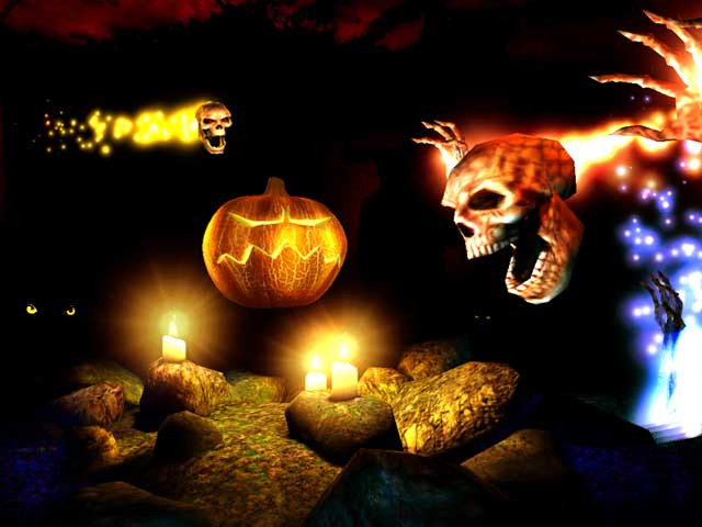 Halloween 3D Wallpaper
 Holidays 3D Screensavers Halloween Cool spooky