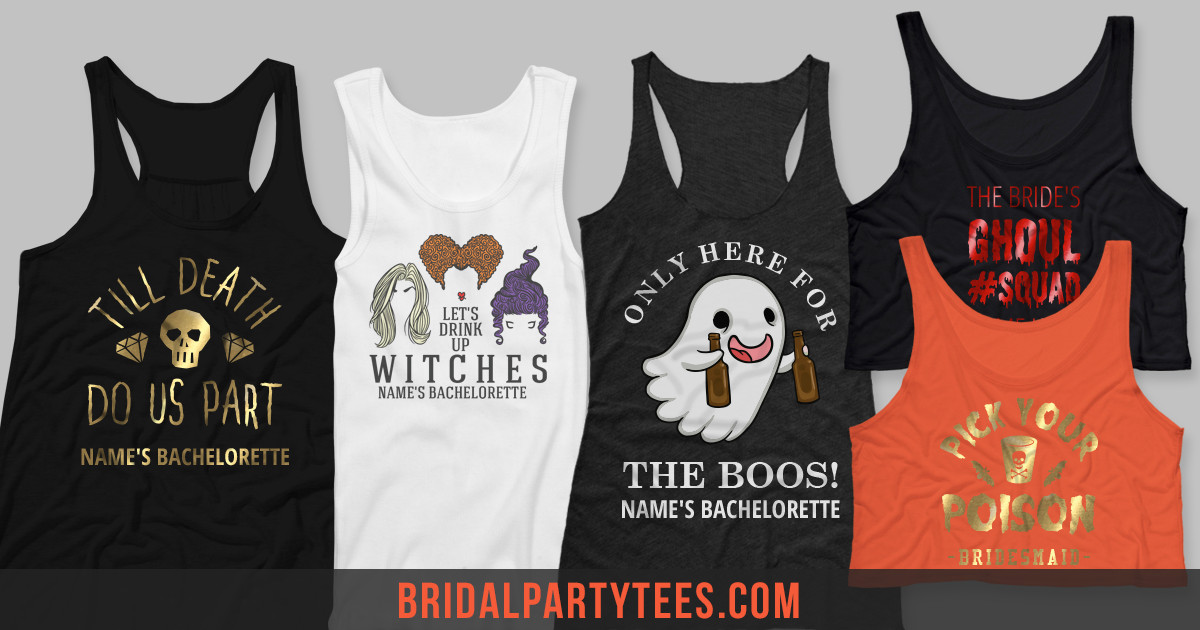 Halloween Bachelorette Party Ideas
 Halloween Bachelorette Party Shirts Bridal Party Tees