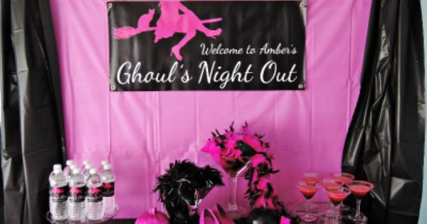 Halloween Bachelorette Party Ideas
 Beautiful Halloween bachelorette party with pink and black