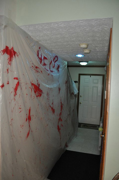 Halloween Basement Decorating Ideas
 The Party Hostess Scary Blood Spatter Halloween Decoration
