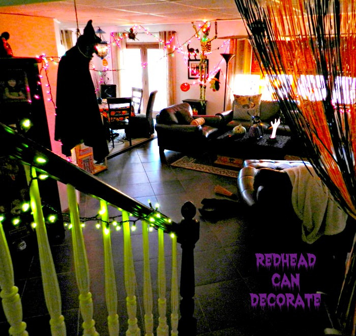 Halloween Basement Decorating Ideas
 Halloween Party Ideas & "The Haunted Hall" Redhead Can