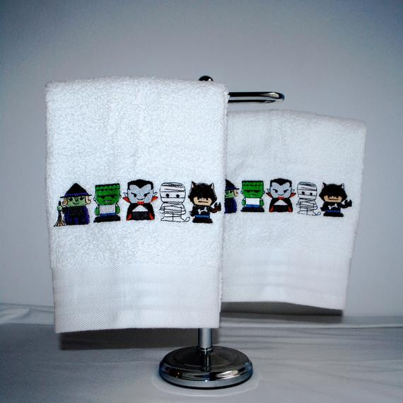 Halloween Bathroom Towels
 Halloween Bathroom Hand Towel Set Little by FabulouslyFierce