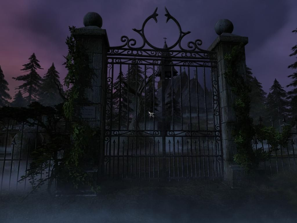 Halloween Cemetery Gate
 Cemetery gates Haunting yet beautiful gates
