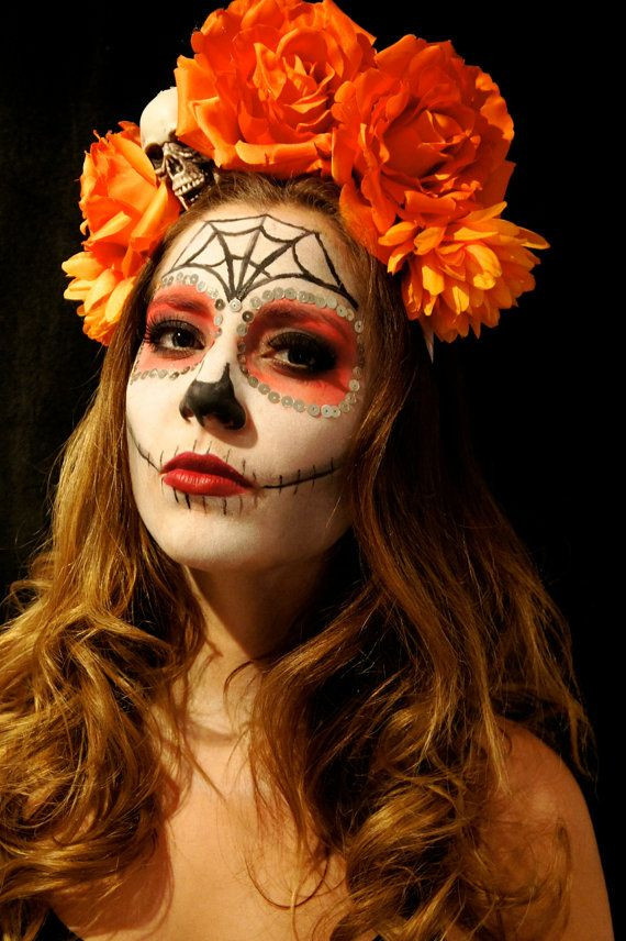 Halloween Costumes With Flower Crowns
 Halloween Day of the Dead Flower Crown Halloween
