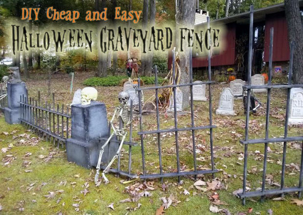 Halloween Fence Decorations
 How to Make a Halloween Graveyard – The Bud Decorator