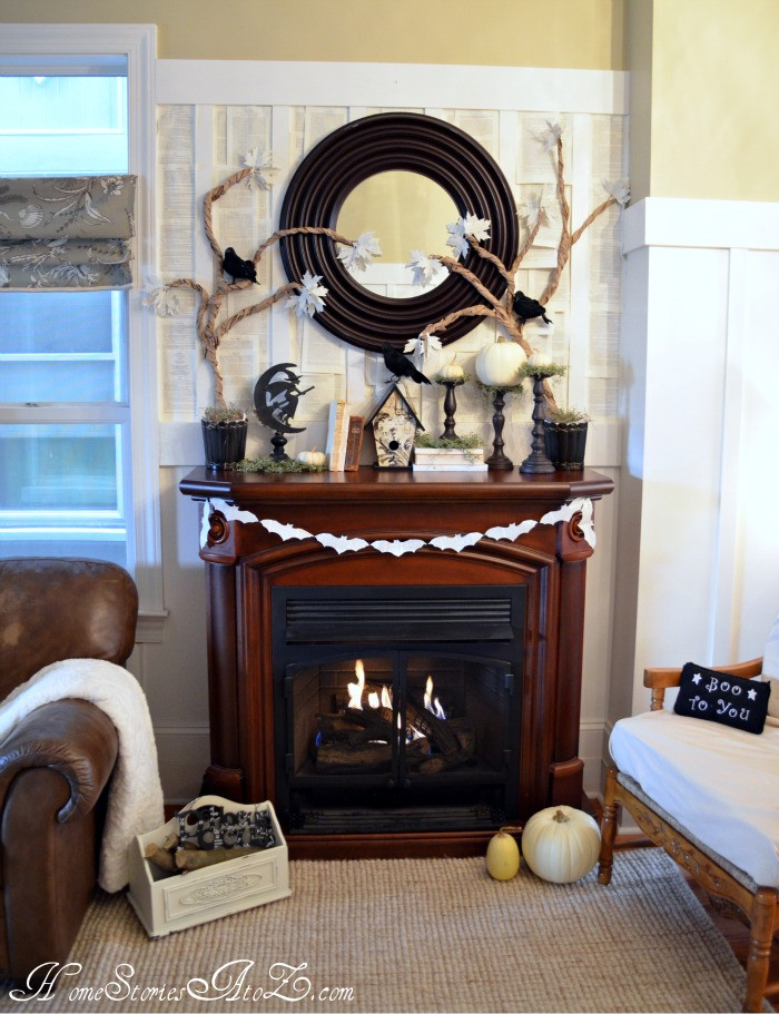 Halloween Fireplace Decorations
 10 Halloween Mantels do it yourself decorating