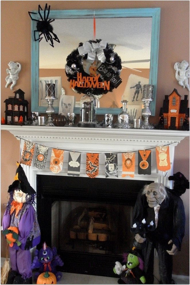 Halloween Fireplace Decorations
 23 Best Ideas For Halloween Decorations Fireplace and Mantel