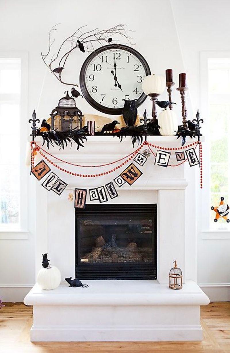 Halloween Fireplace Decorations
 Spooktacular Shelfies