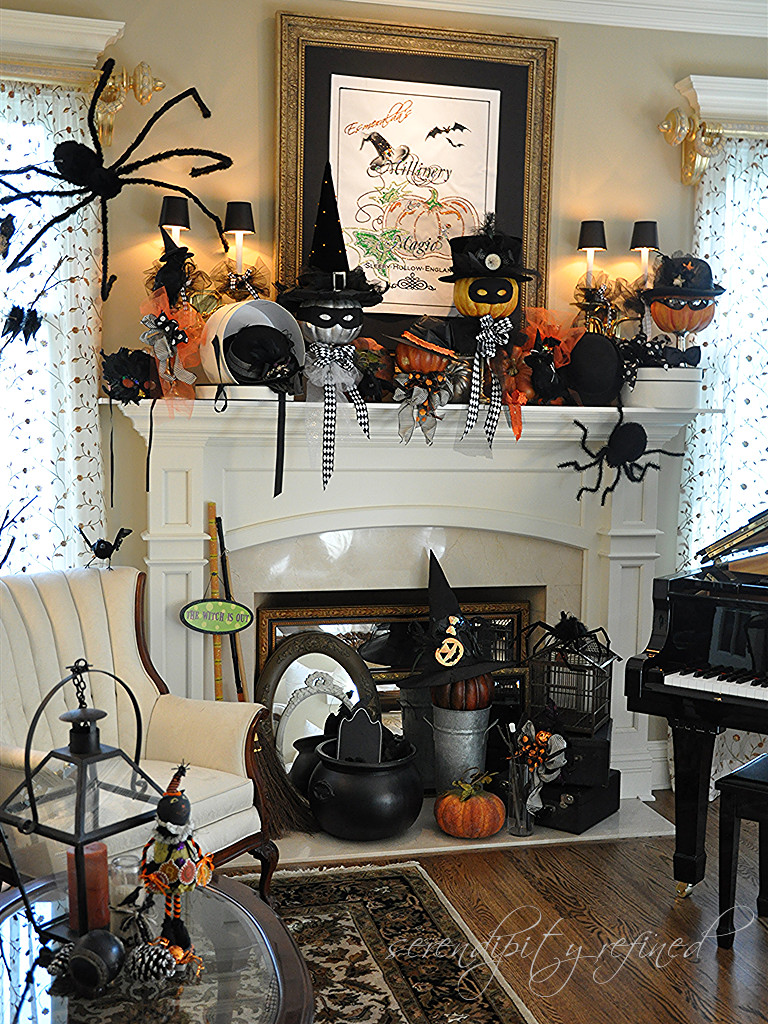 Halloween Fireplace Decorations
 Serendipity Refined Blog Halloween Mantel Do you