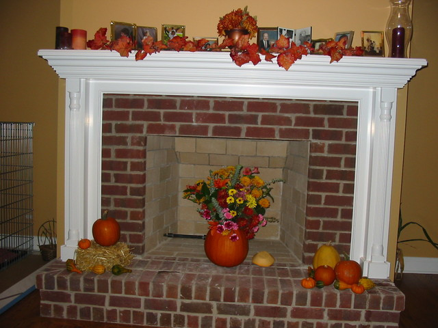 Halloween Fireplace Screen
 My Home Redux