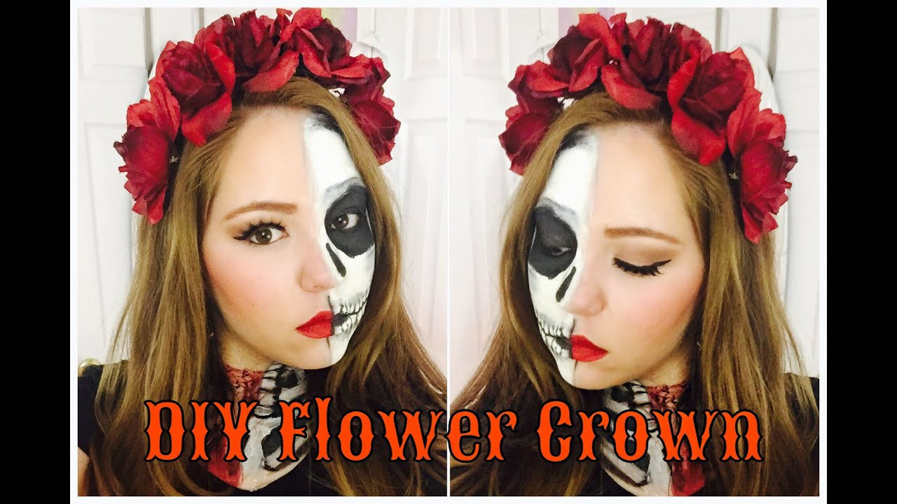 Halloween Flower Crown
 Super CHEAP & EASY DIY Halloween Flower Crown