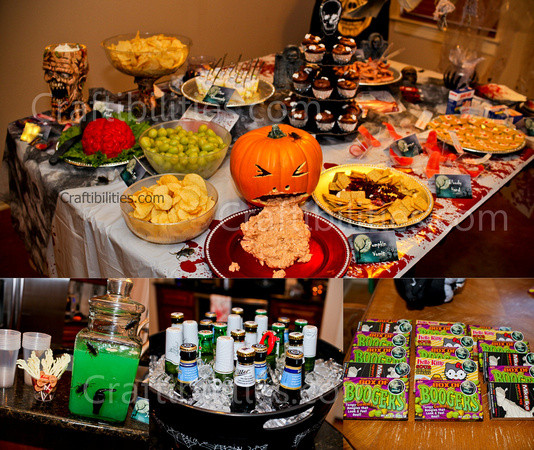 Halloween Food Ideas For Kids Party
 KIDS Halloween Party decor food treats & Zombie Family