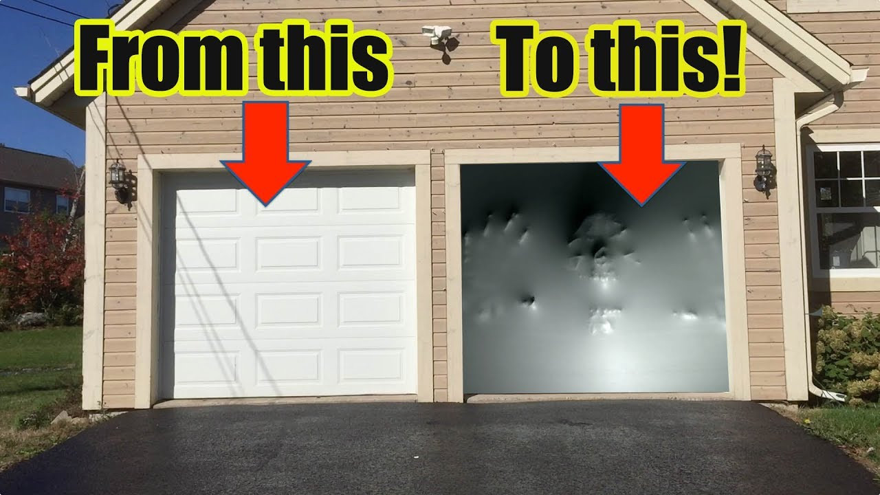 Halloween Garage Door
 How To Make an Awesome Halloween Garage Door Illusion with