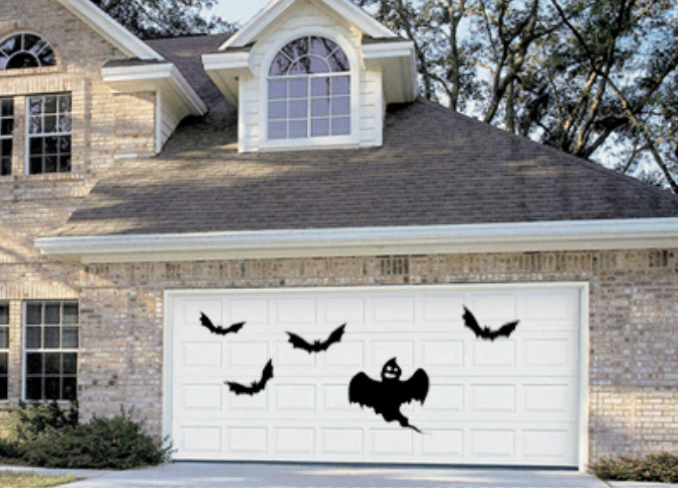 Halloween Garage Door Decals
 Halloween Garage Door Decor Haunted House Removable Wall Decal