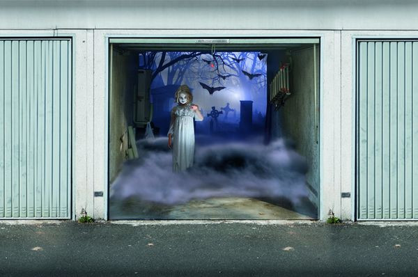 Halloween Garage Door Decals
 These Spooky Garage Door Stickers Are What Halloween Is