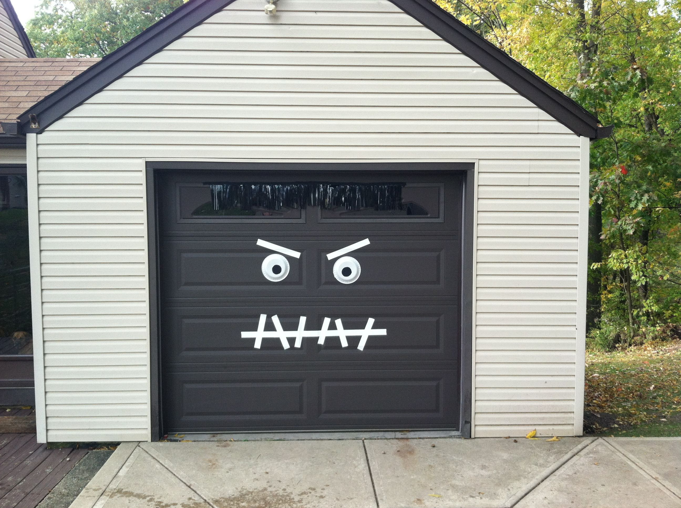 Halloween Garage Door Decals
 Monster Garage Door Halloween Decoration Easy 2 make