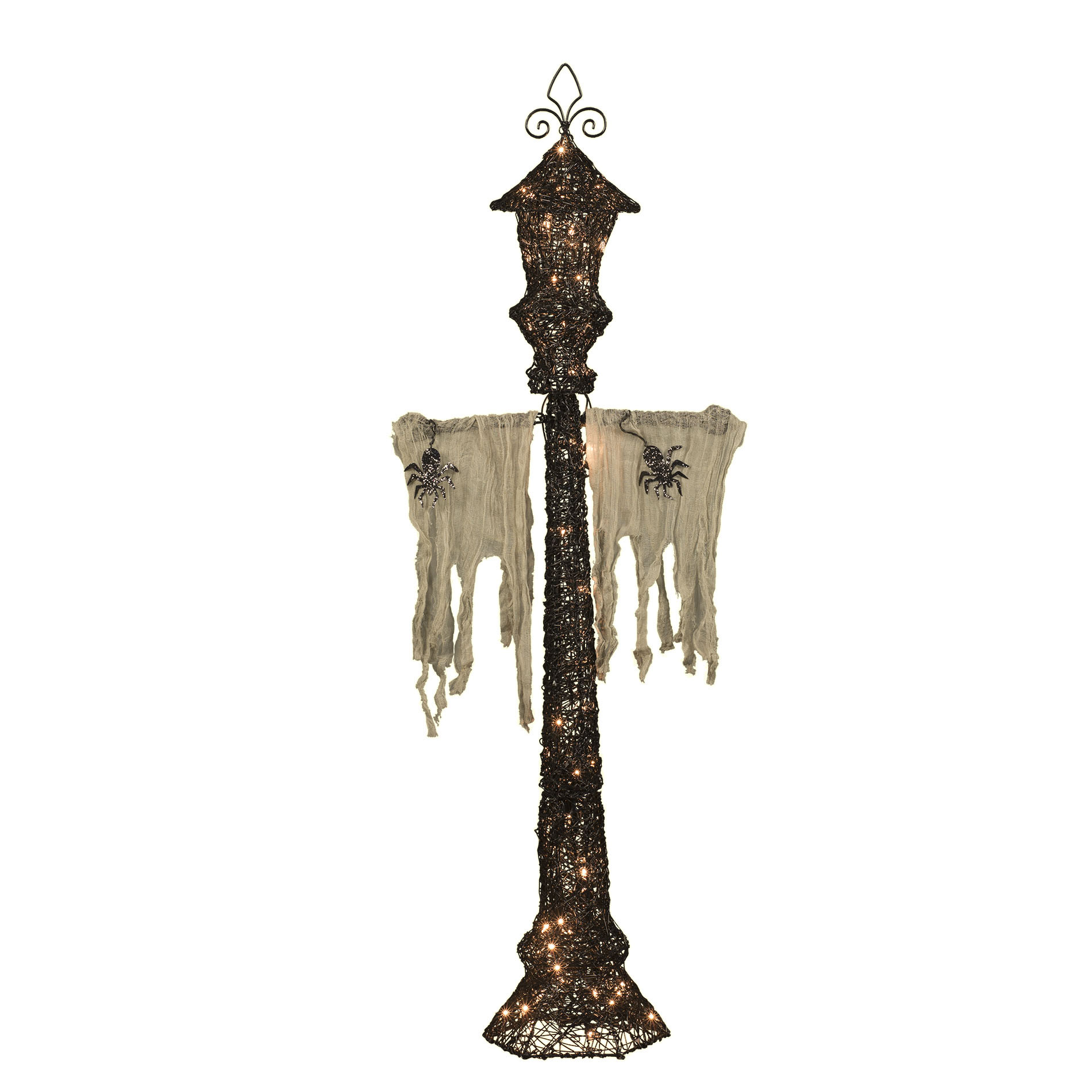 Halloween Lamp Post Decorations
 Totally Ghoul Halloween Lamp Post with Spider 48in 70ct