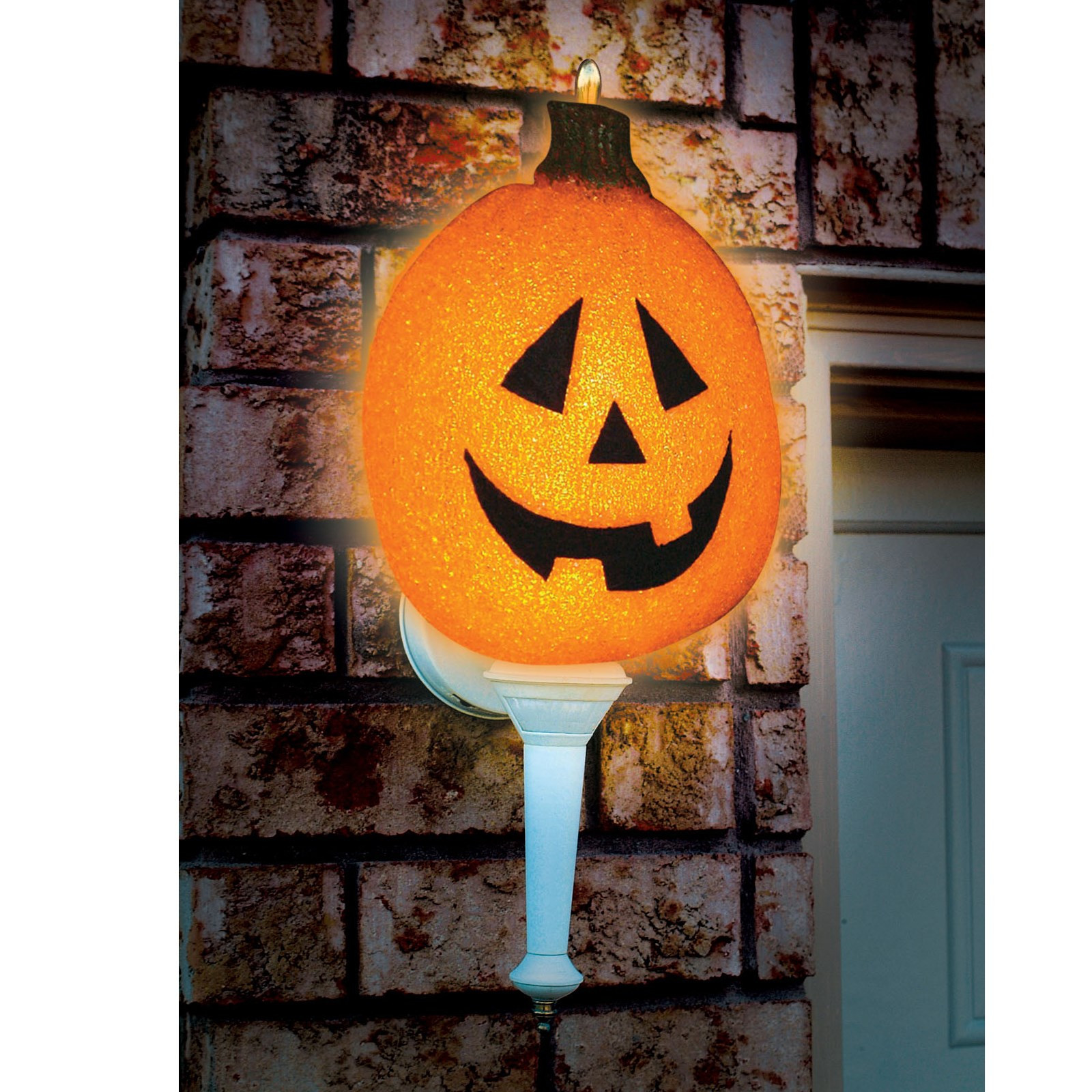 Halloween Lamp Shade Covers
 Buy Sparkling Pumpkin Porch Light Cover