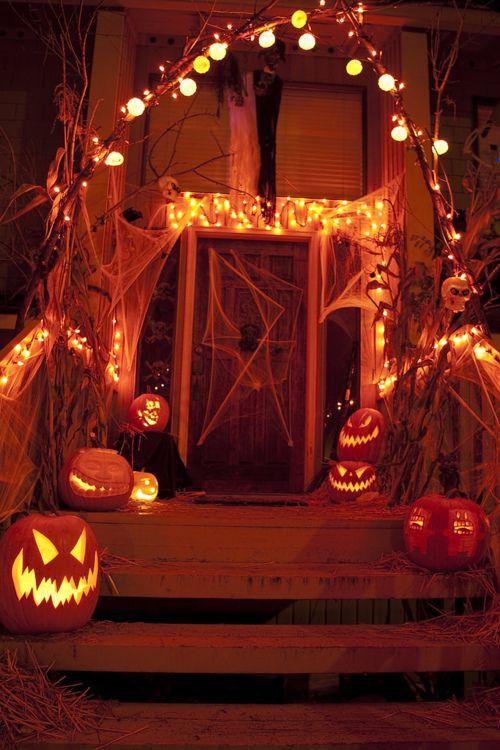 Halloween Lighting Ideas
 Porch Outdoor Halloween Decorations