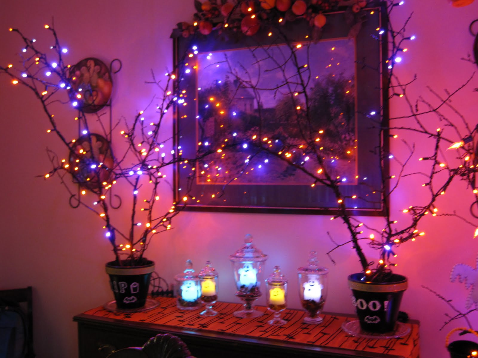 Halloween Lighting Ideas
 Bloggin Shih Tzu Ghostly Forest
