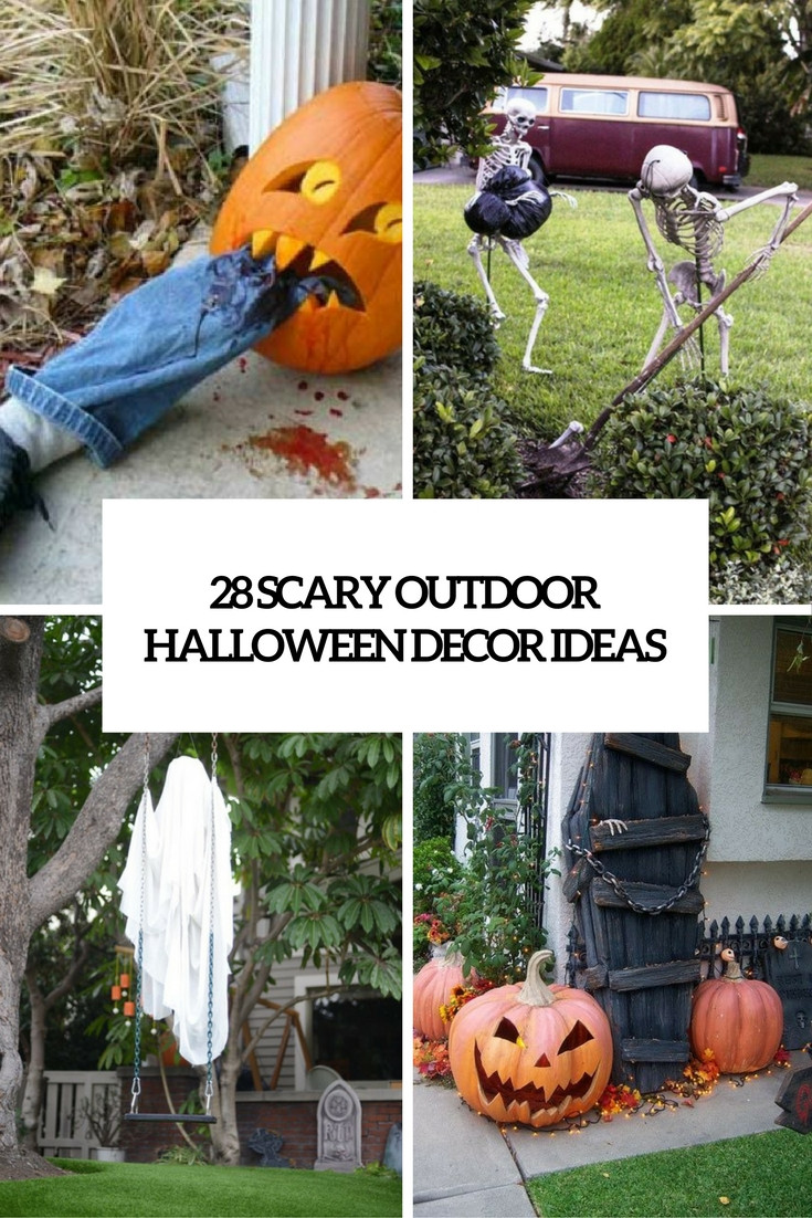 Halloween Outdoor Decor
 28 Scary Outdoor Halloween Décor Ideas Shelterness