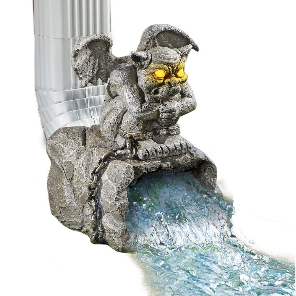 Halloween Outdoor Decorations Clearance
 CLEARANCE Solar Light Gargoyle Downspout Statue for