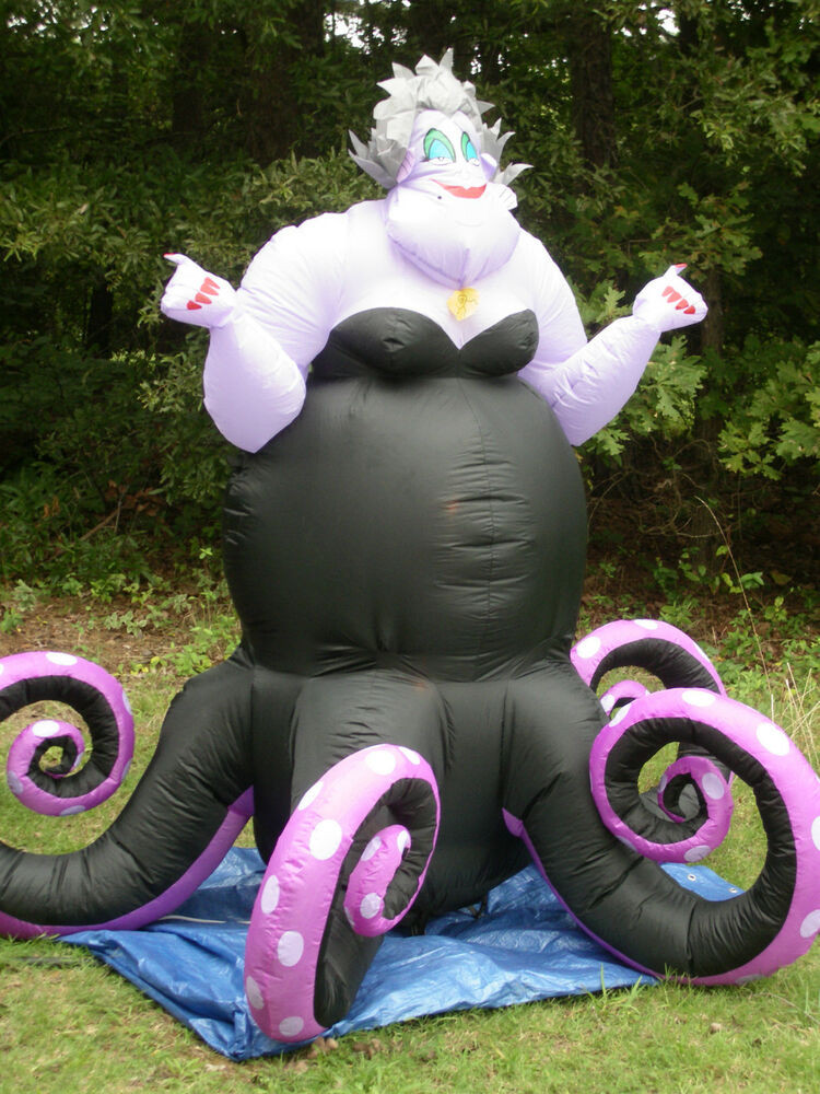 Halloween Outdoor Inflatables
 NEW GEMMY 6 Lighted Haunted Halloween Disney Ursula