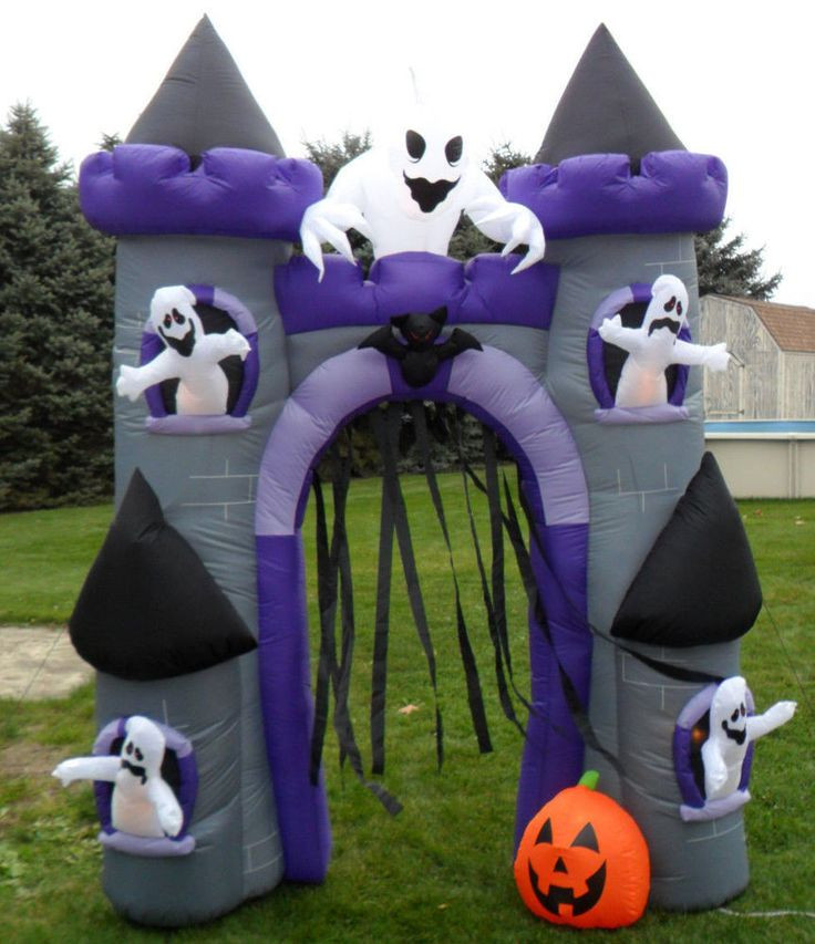 Halloween Outdoor Inflatables
 Gemmy Halloween Airblown Inflatable Haunted House Archway