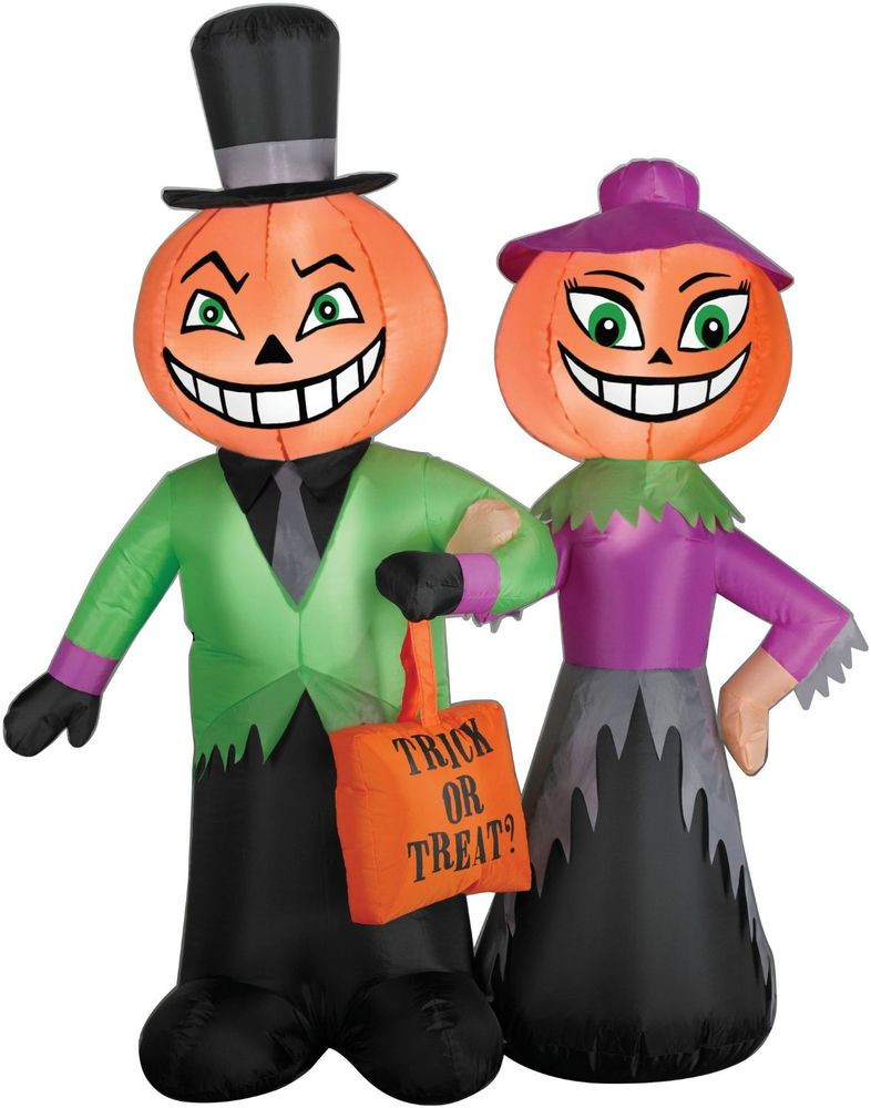 Halloween Outdoor Inflatables
 HALLOWEEN GEMMY PUMPKINS TRICK OR TREAT AIRBLOWN