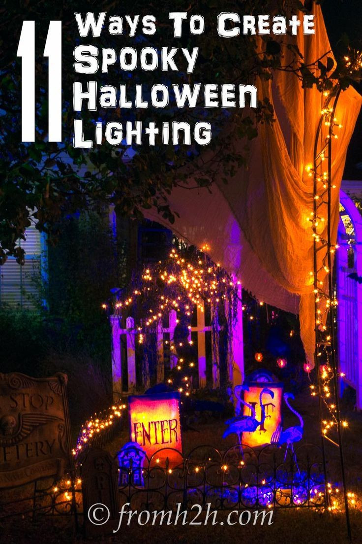 Halloween Outdoor Lights
 11 Ways To Create Spooky Halloween Lighting
