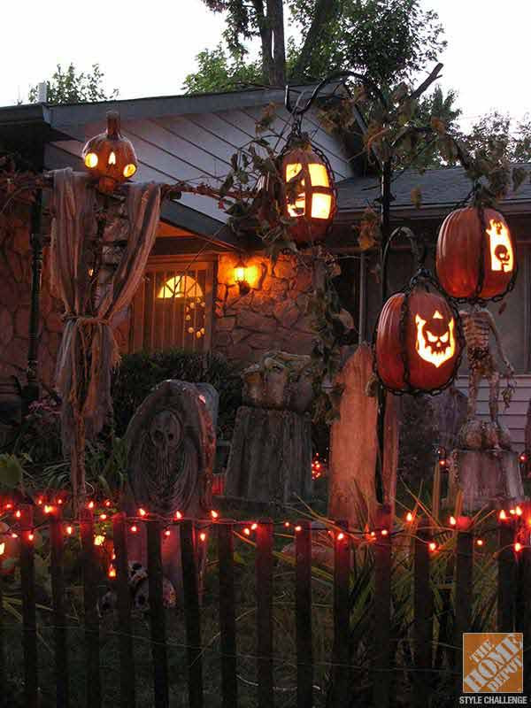 Halloween Outdoor Lights
 19 Easy and Spooky DIY Lights for Halloween Night