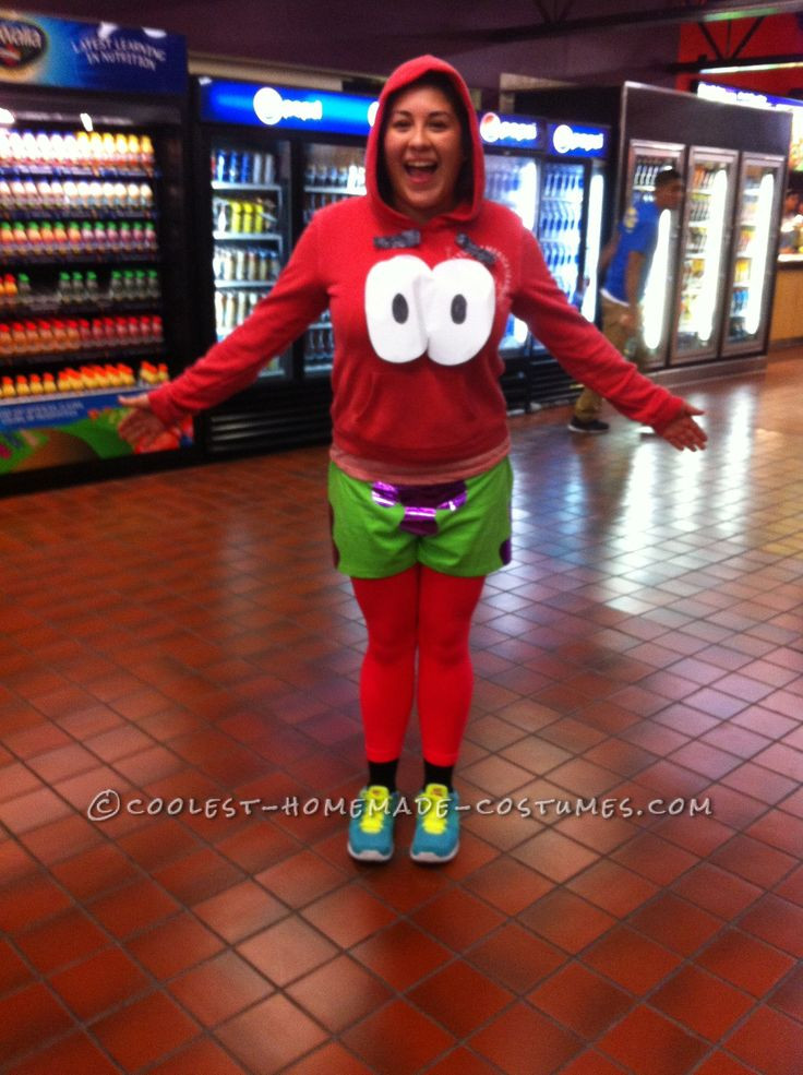 Halloween Party Contest Ideas
 Funny and Inexpensive DIY Patrick Costume from SpongeBob