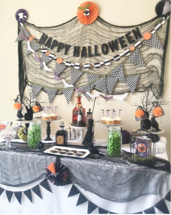 Halloween Party Decoration Ideas Adults
 Halloween party table ideas Halloween candy table Cheese