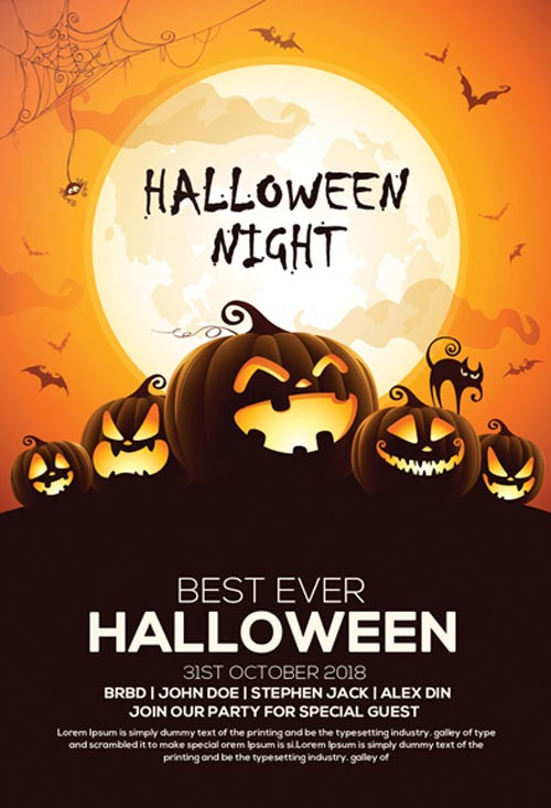 Halloween Party Flyer Ideas
 60 PREMIUM & FREE PSD HALLOWEEN FLYER TEMPLATES