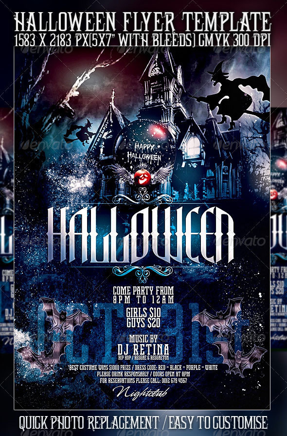 Halloween Party Flyer Ideas
 23 Wicked Halloween PSD Flyer Templates
