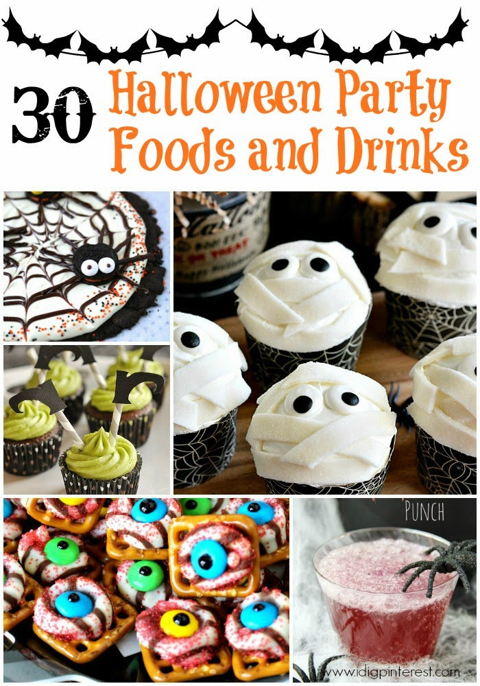Halloween Party Food And Drink Ideas
 30 Halloween Party Foods and Drinks I Dig Pinterest