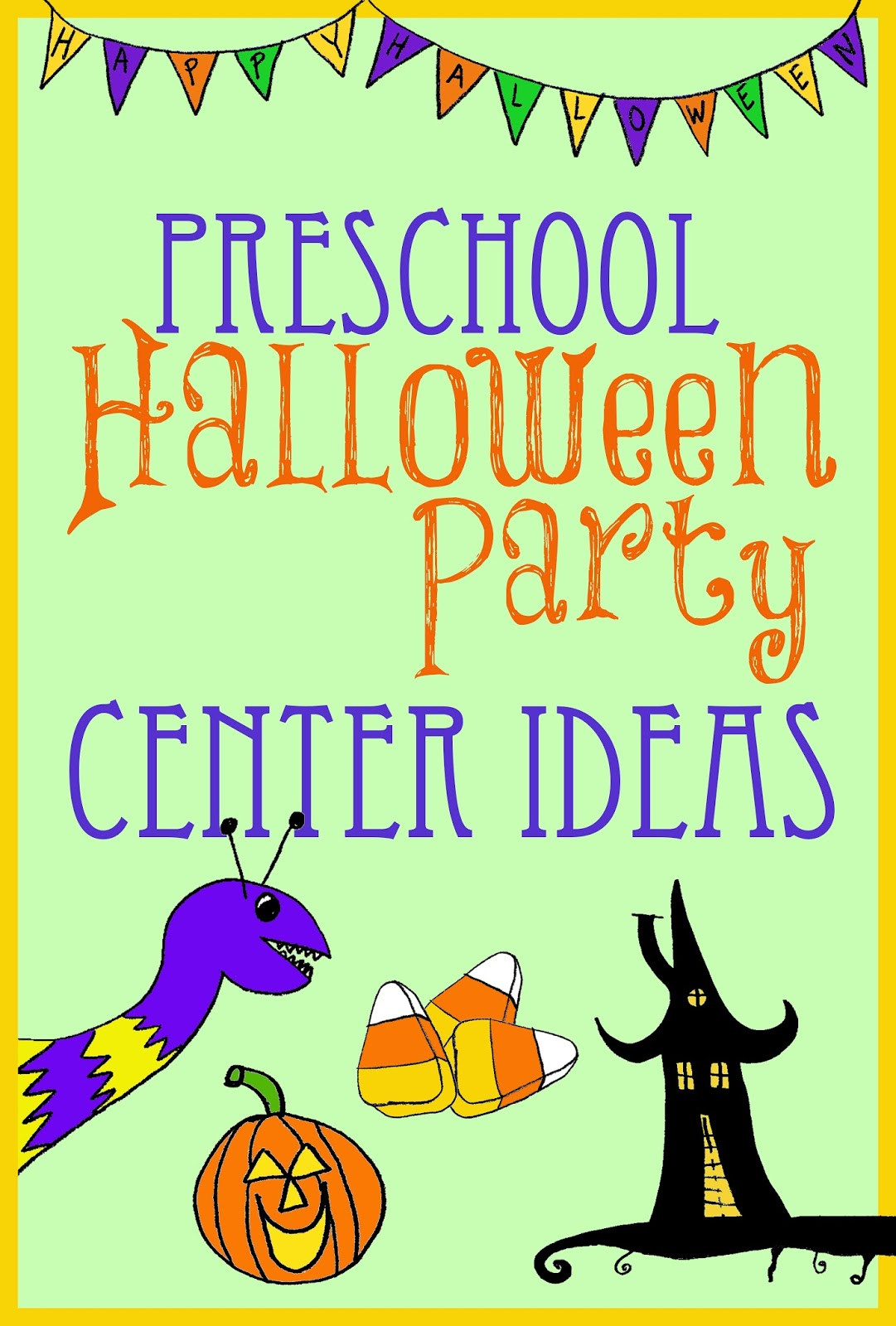 Halloween Party Ideas For Preschoolers
 Halloween Party Center Ideas for Preschool Kindergarten