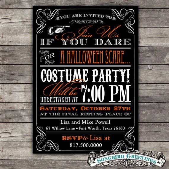 Halloween Party Invitation Ideas
 Best 25 Halloween party invitations ideas on Pinterest